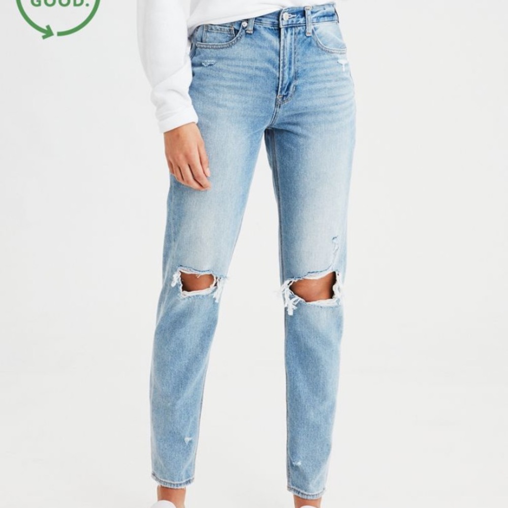 american eagle mom jeans